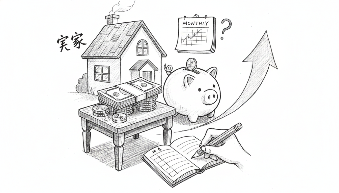実家暮らしは毎月いくら貯金すべき？