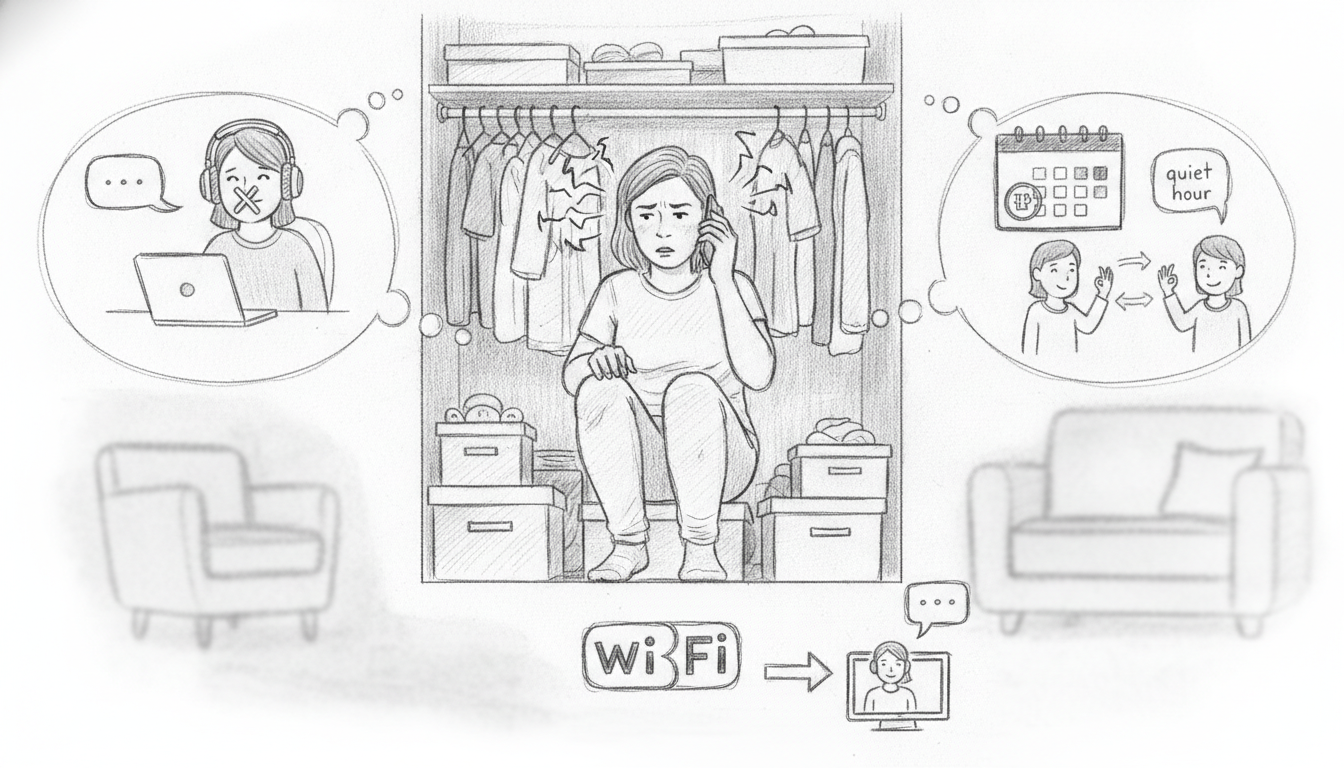 実家暮らしで電話がしづらい時の解決策は？