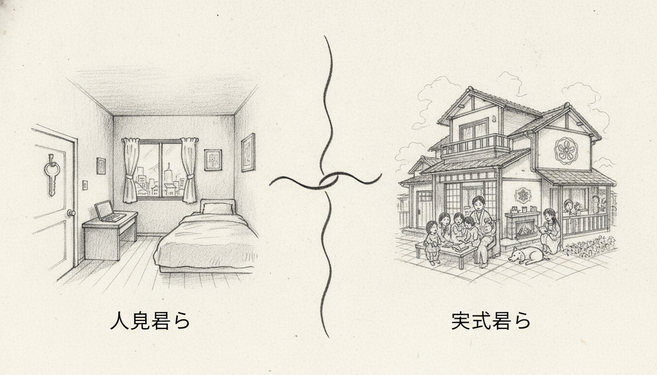 英語で一人暮らしや実家暮らしはどう言う?