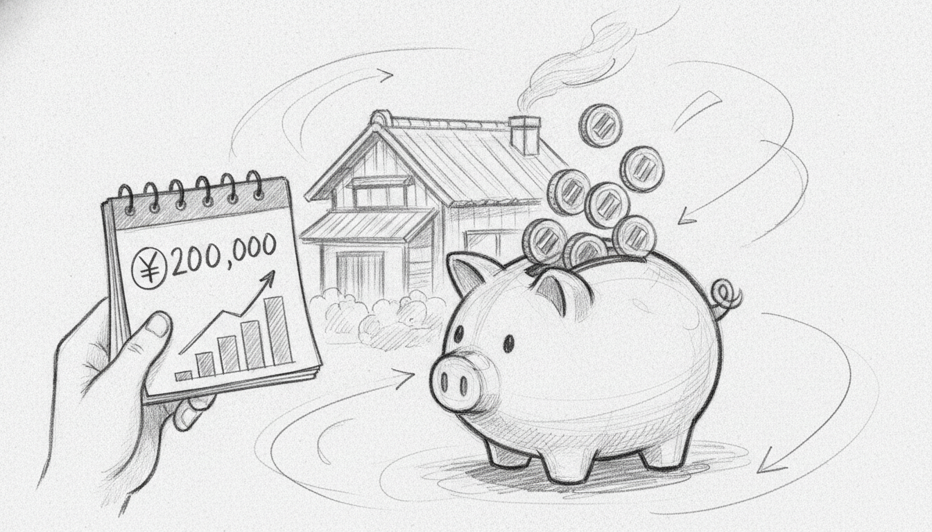 実家暮らし手取り20万の貯金目安は？