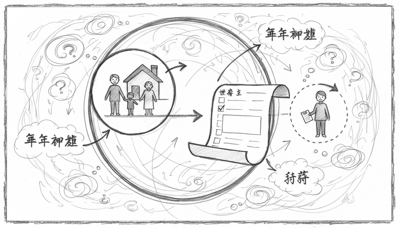 年末調整などの書類で世帯主を記入する際の注意点