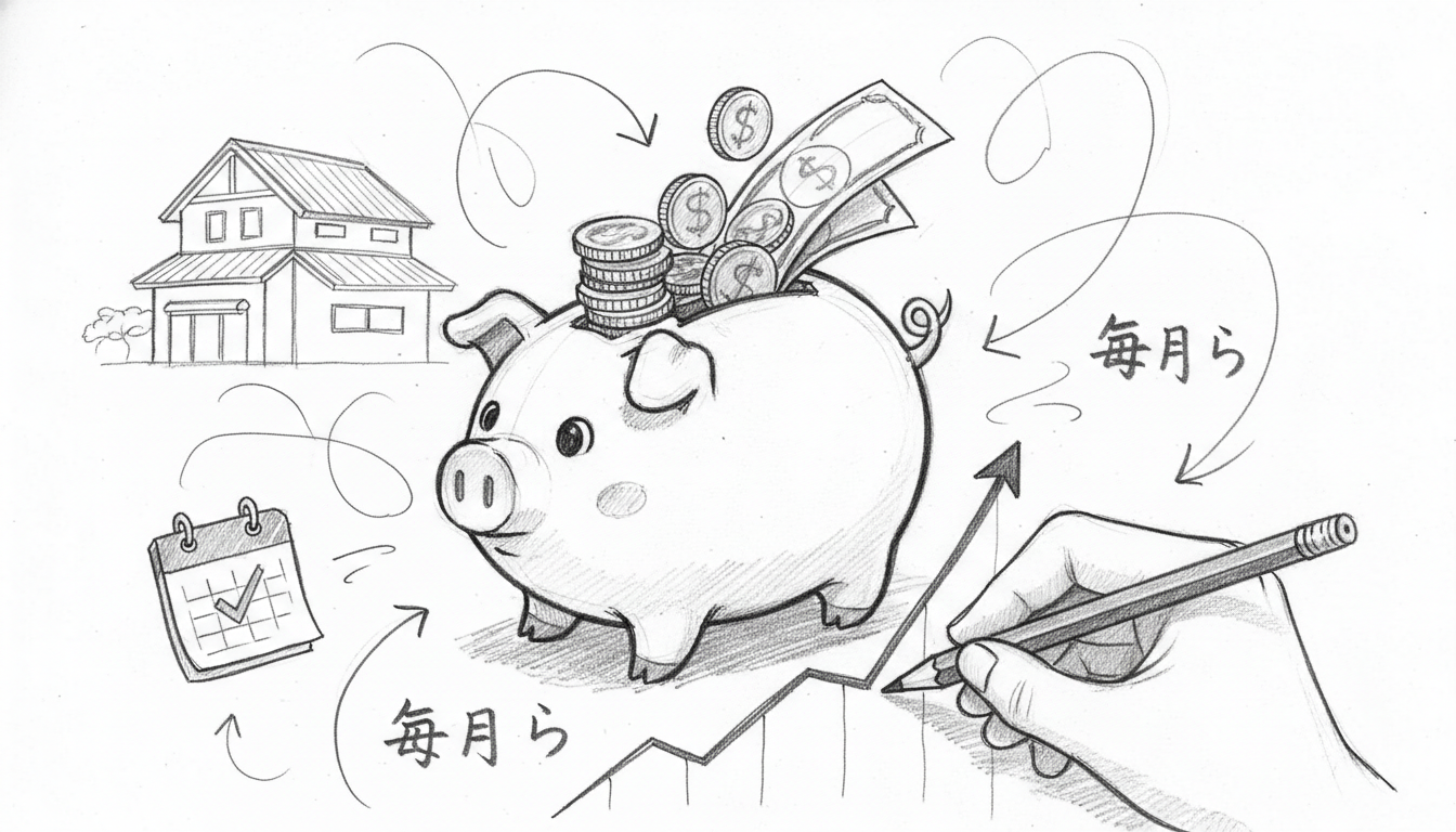 実家暮らしにおける毎月の貯金額は手取りの30％〜40％が理想的