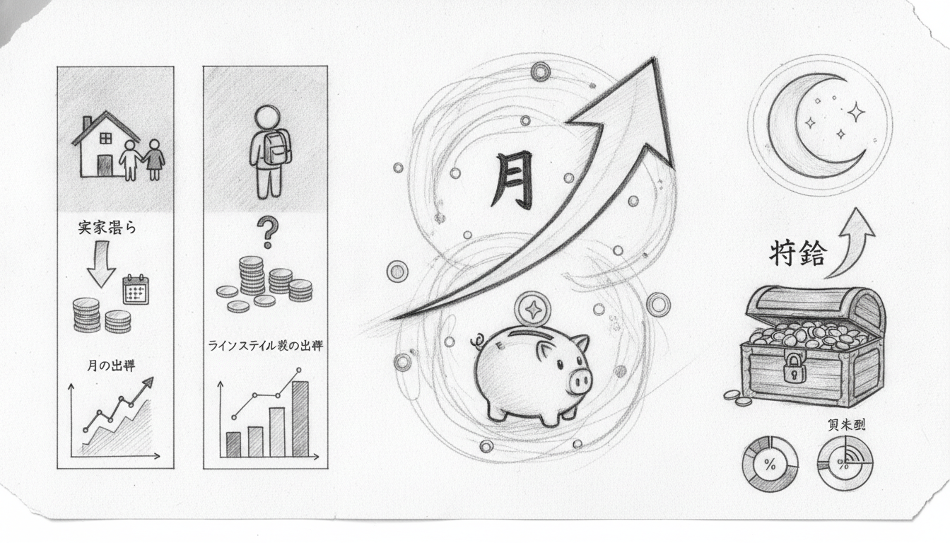 ライフスタイル別の出費と貯金の具体例