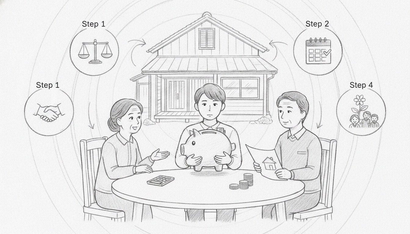 親と円満に金額を決めるための4つのステップ