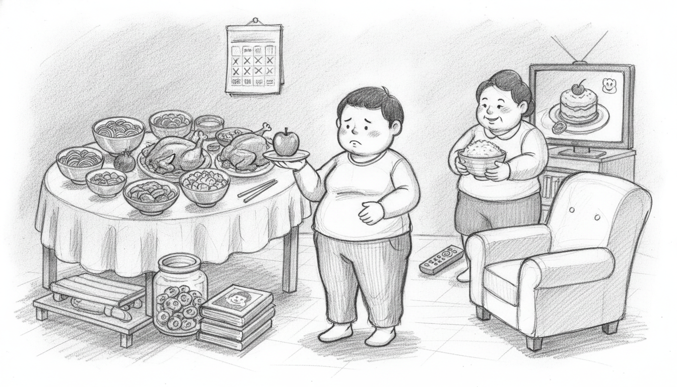 実家暮らしがダイエットの障壁となる4つの主な要因