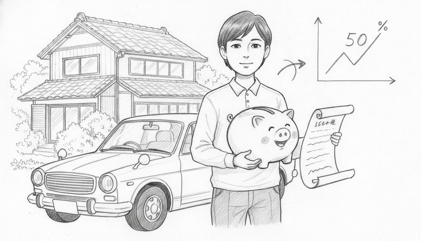 実家暮らしの強みを活かしつつ「年収の半分」を基準にする