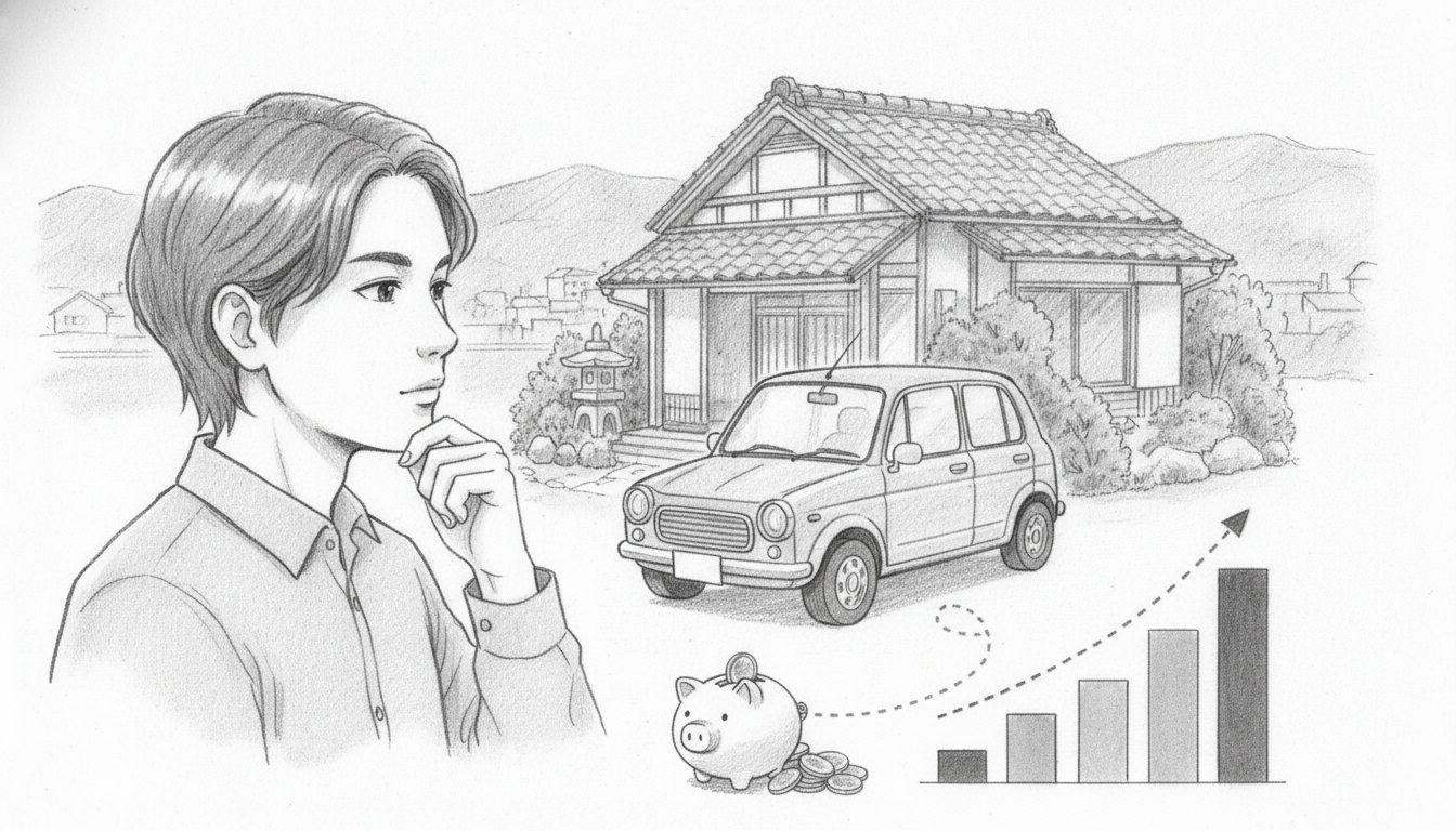 実家暮らしで車持ちが目指すべき貯金は手取りの4割