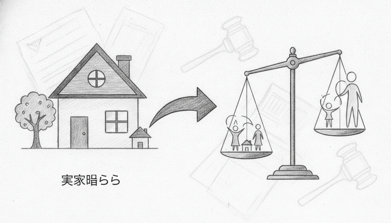 居住形態が養育費に影響を与えない法的な理由