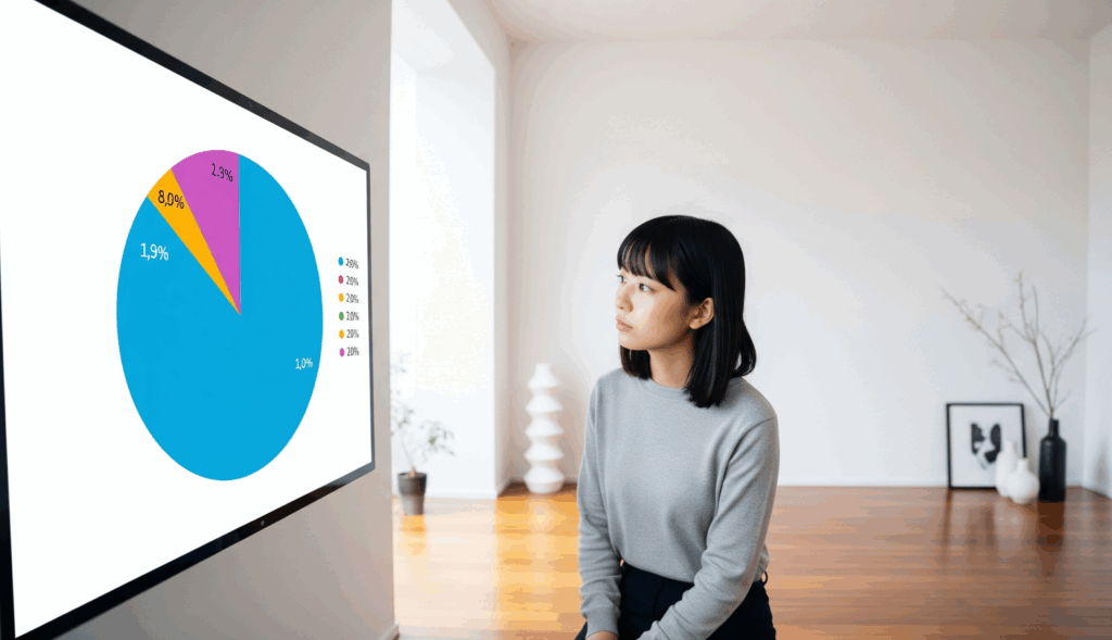 貯金1000万を達成した人の割合は？